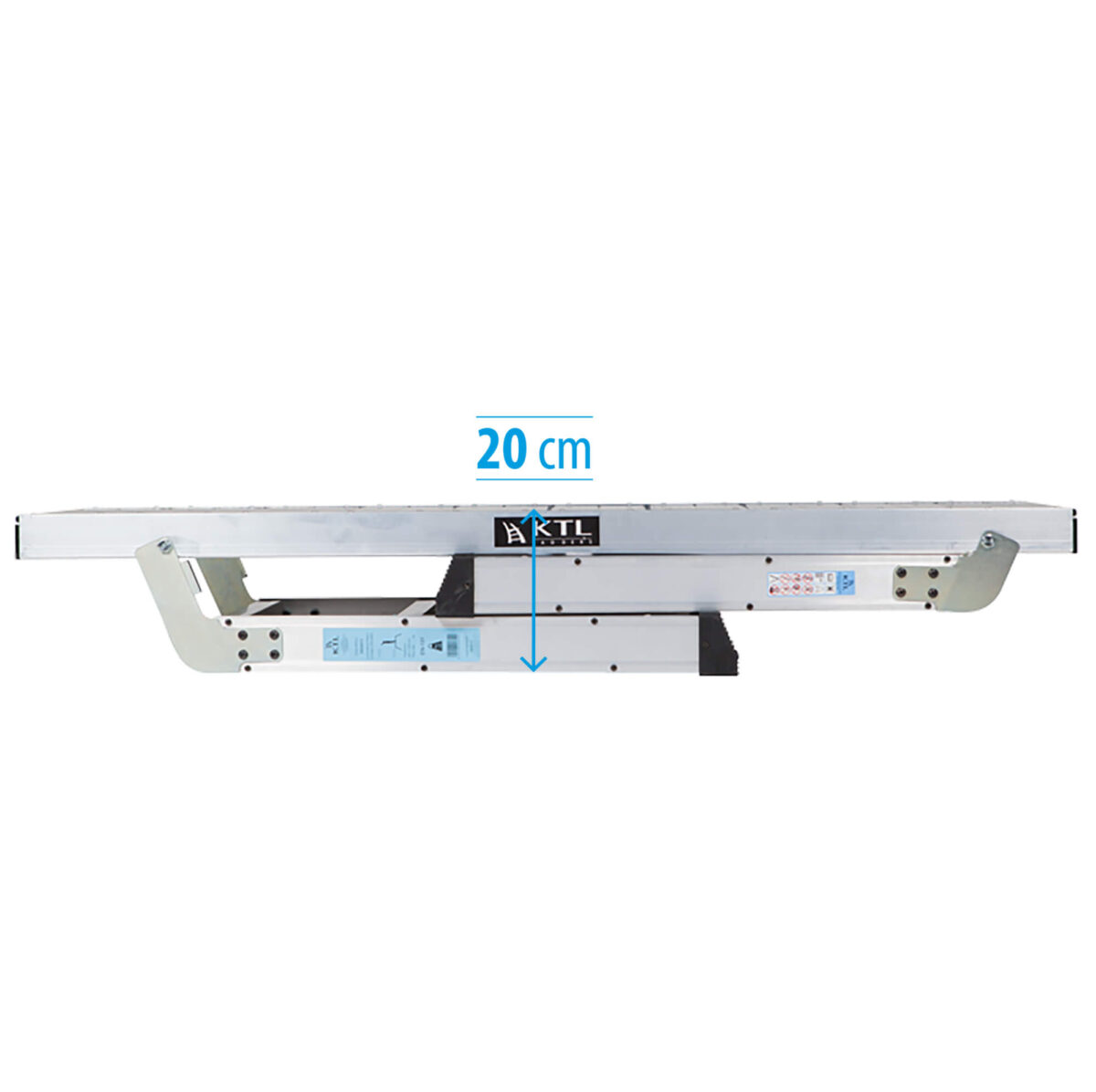 KTL-Escaleras - KARLA Plataforma de trabajo plegable - perfil plegada