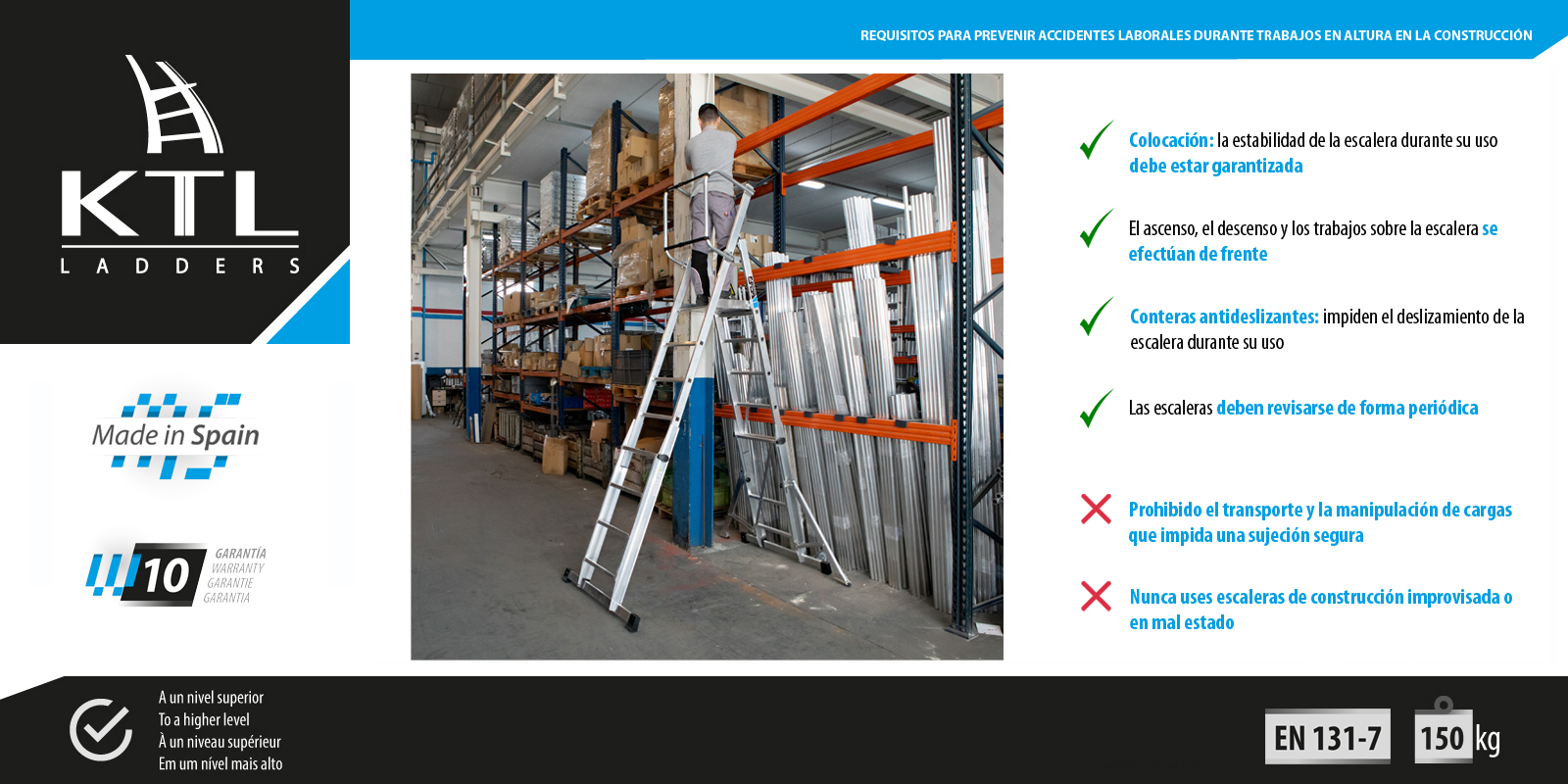 Requirements to prevent work accidents during height work in construction