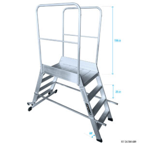 EP-2 Escalera de plataforma móvil, 2 accesos
