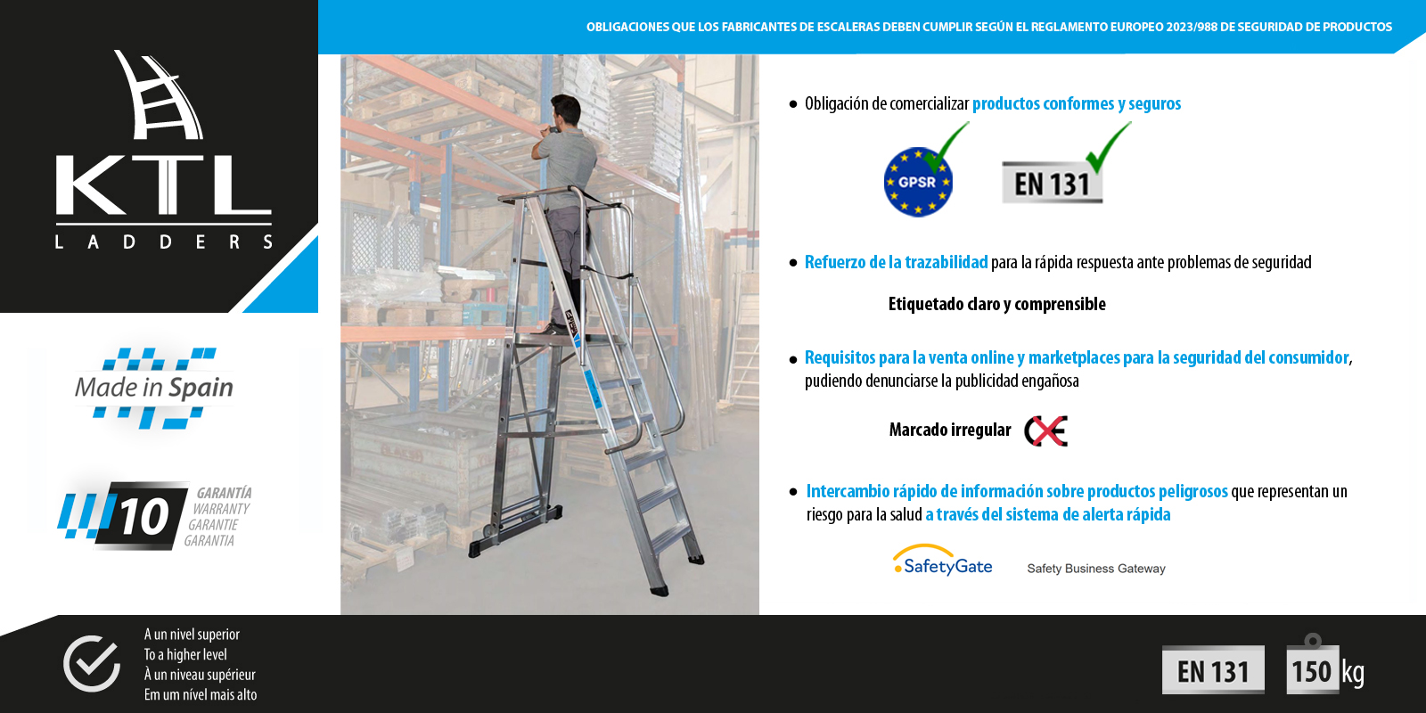 Obligations for ladder manufacturers under European Regulation 2023/988 on General Product Safety